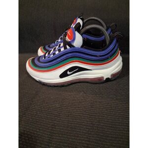 Nike Shoes Women 8 Youth 6.5Y Air Max 97 White/Hyper Blue/Neptune Green Sneakers
